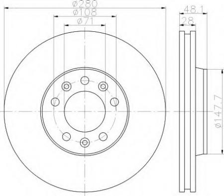 BREMSSCHEIBE 8DD355113661