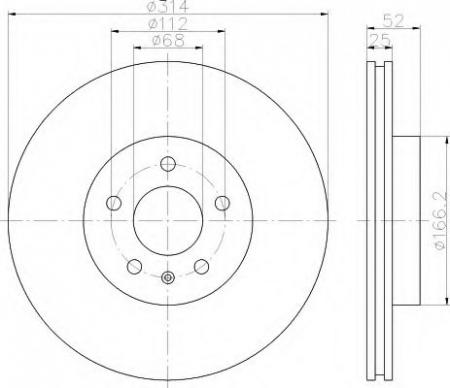 BREMSSCHEIBE 8DD355113881