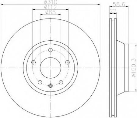 BREMSSCHEIBE 8DD355113981