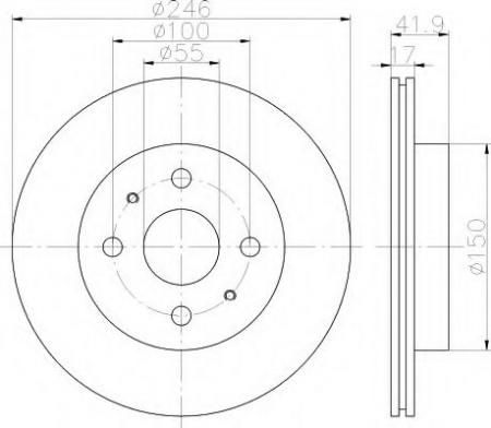 BREMSSCHEIBE 8DD355114421