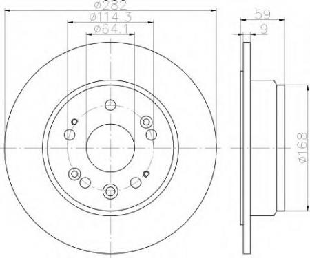 BREMSSCHEIBE 8DD355114431