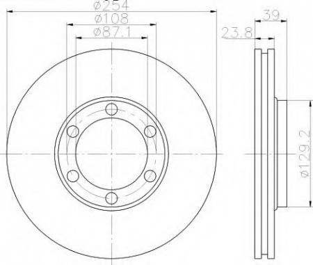 BREMSSCHEIBE 8DD355114551