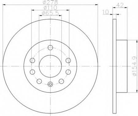 BREMSSCHEIBE 8DD355114621