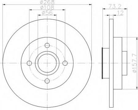 BREMSSCHEIBE 8DD355114741