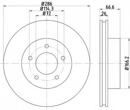 BREMSSCHEIBE 8DD355114761