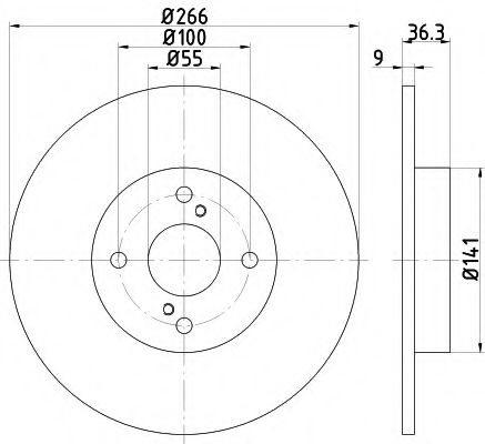 BREMSSCHEIBE 8DD355114781