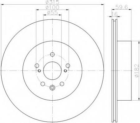 BREMSSCHEIBE 8DD355114811