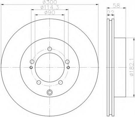 BREMSSCHEIBE 8DD355114911