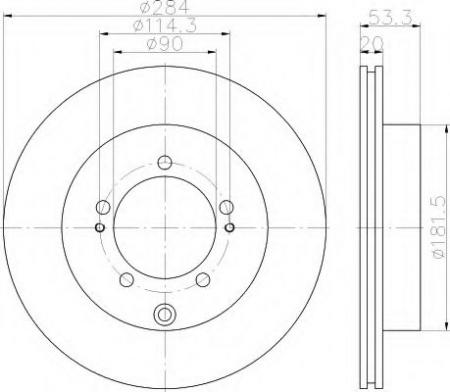 BREMSSCHEIBE 8DD355114961