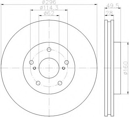 BREMSSCHEIBE 8DD355115191