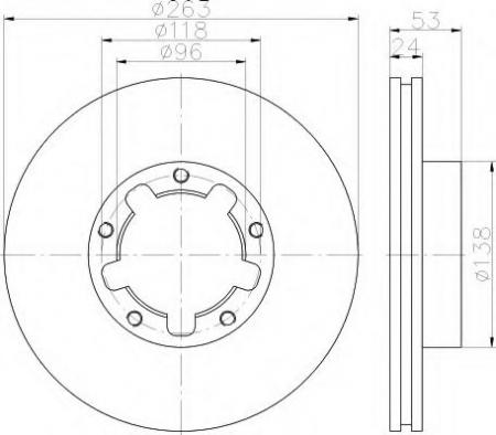 BREMSSCHEIBE 8DD355115221