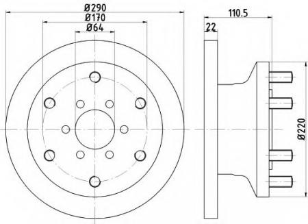 BREMSSCHEIBE 8DD355117501