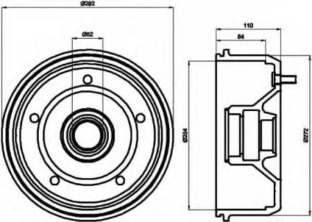 BREMSTROMMEL 8DT355300701