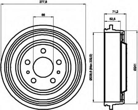 BREMSTROMMEL 8DT355300741