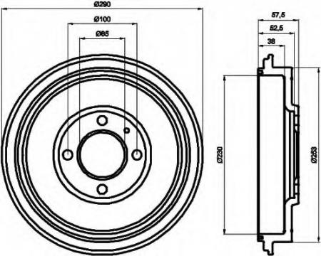 BREMSTROMMEL 8DT355300811