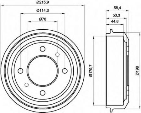 BREMSTROMMEL 8DT355300861