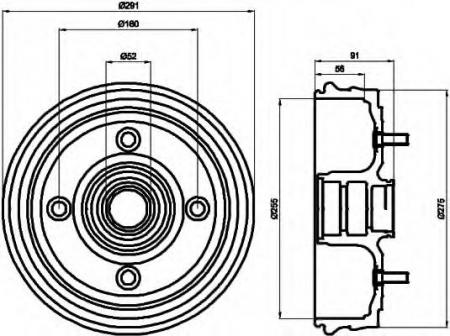 BREMSTROMMEL 8DT355300891