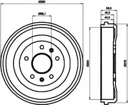 BREMSTROMMEL 8DT355300901