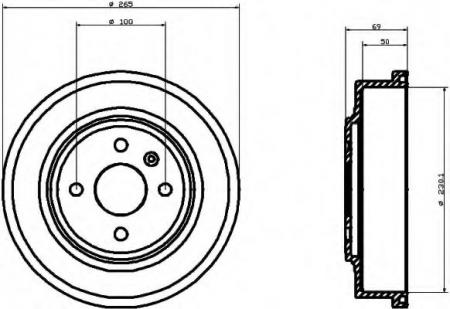 BREMSTROMMEL 8DT355300921