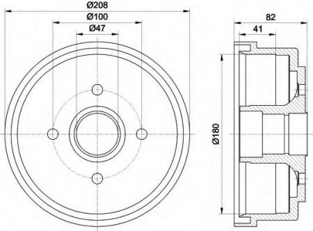 BREMSTROMMEL 8DT355300981