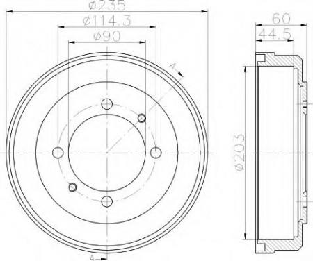 BREMSTROMMEL 8DT355301061