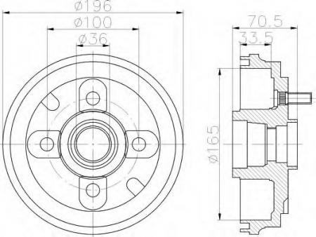 BREMSTROMMEL 8DT355301081