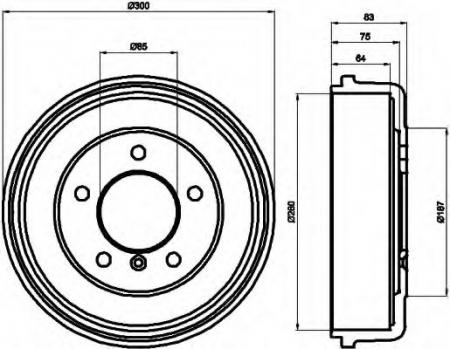 BREMSTROMMEL 8DT355301141