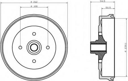 BREMSTROMMEL 8DT355301251