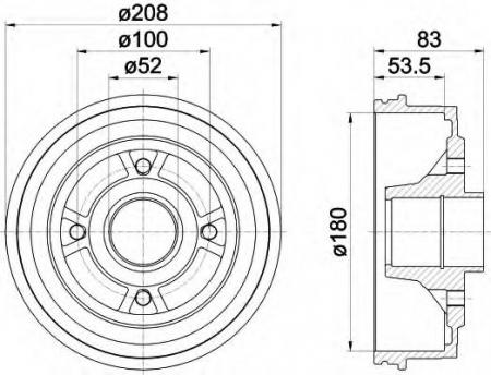 BREMSTROMMEL 8DT355301261