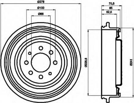 BREMSTROMMEL 8DT355301271