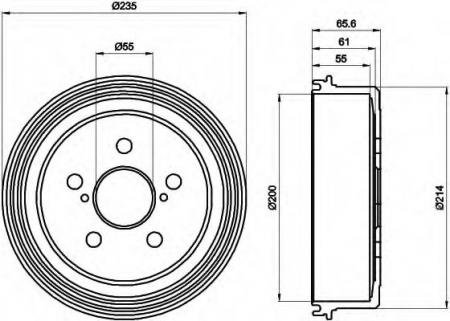 BREMSTROMMEL 8DT355301321