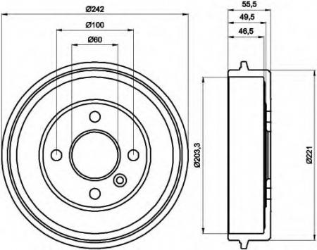 BREMSTROMMEL 8DT355301341