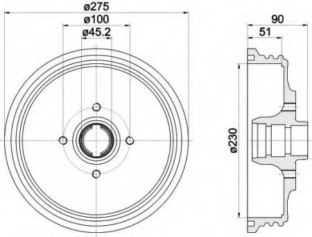 BREMSTROMMEL 8DT355301351