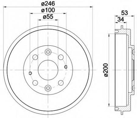 BREMSTROMMEL 8DT355301441