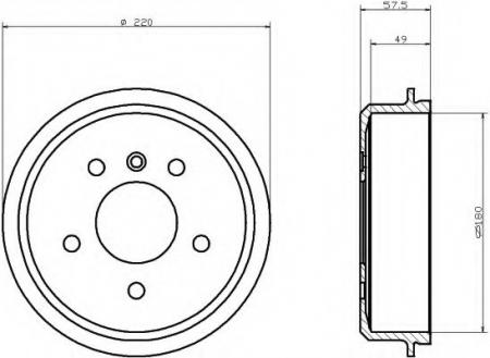 BREMSTROMMEL 8DT355301451