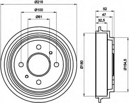 BREMSTROMMEL 8DT355301471