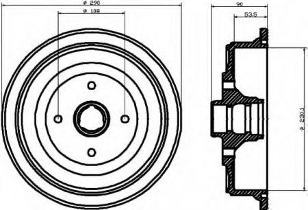 BREMSTROMMEL 8DT355301521