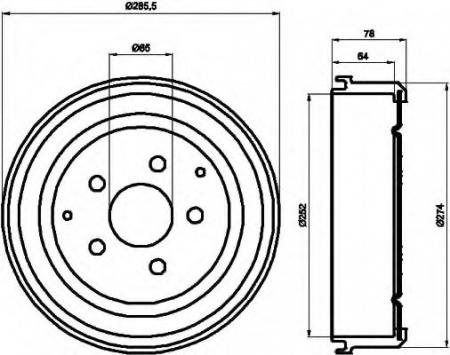 BREMSTROMMEL 8DT355301641