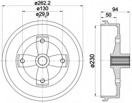 BREMSTROMMEL 8DT355301671