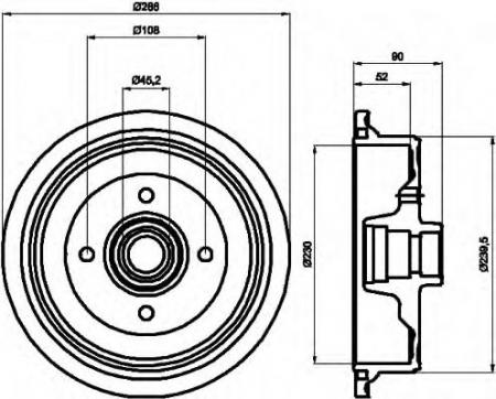 BREMSTROMMEL 8DT355301681