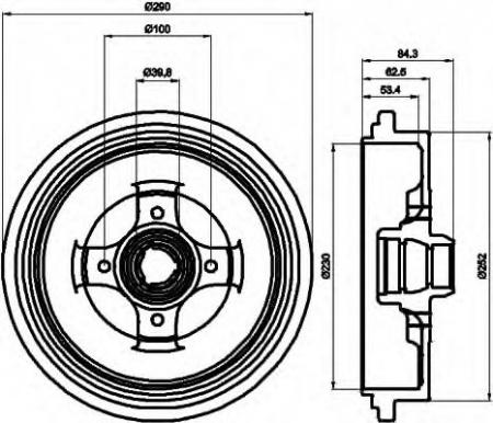 BREMSTROMMEL 8DT355301711