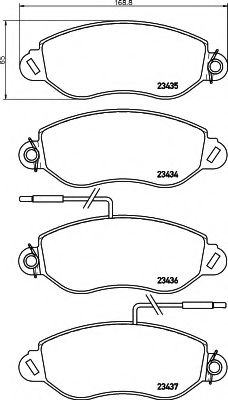 BREMSBELAGSATZ 8DB355010531