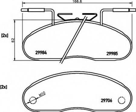 BREMSBELAGSATZ 8DB355005331 HELLA