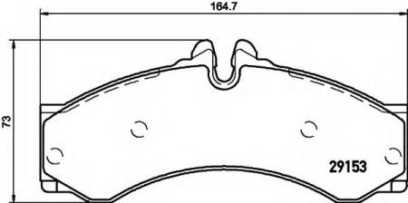 BREMSBELAGSATZ 8DB355005391 HELLA