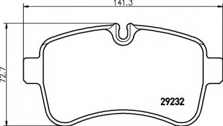 BREMSBELAGSATZ 8DB355005551 HELLA