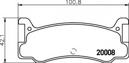 BREMSBELAGSATZ 8DB355005701 HELLA