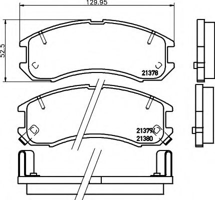 BREMSBELAGSATZ 8DB355005821