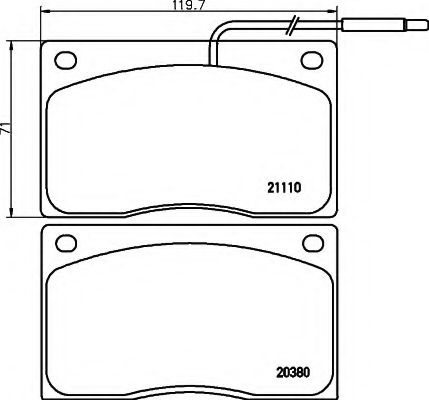 BREMSBELAGSATZ 8DB355005931