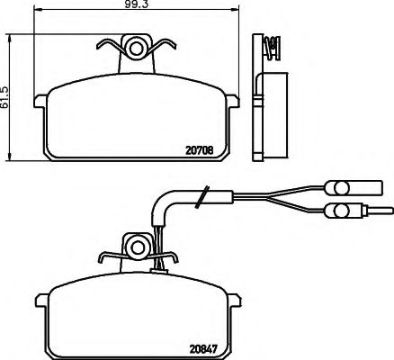 BREMSBELAGSATZ 8DB355005981