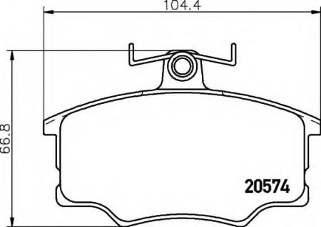 BREMSBELAGSATZ 8DB355006021 HELLA